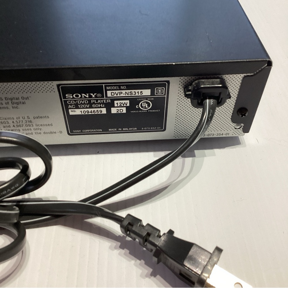 Sony DVD/CD Player DVP-NS315 With Remote Tested - Picture 6 of 6